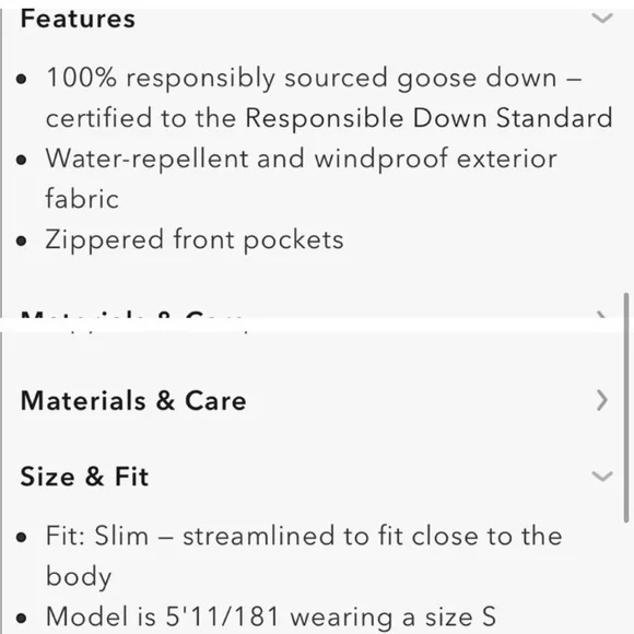 Aritzia Babaton Reza Navy Quilted 100% Goose Down Puffer Jacket Fisherman Scandi - Picture 12 of 12